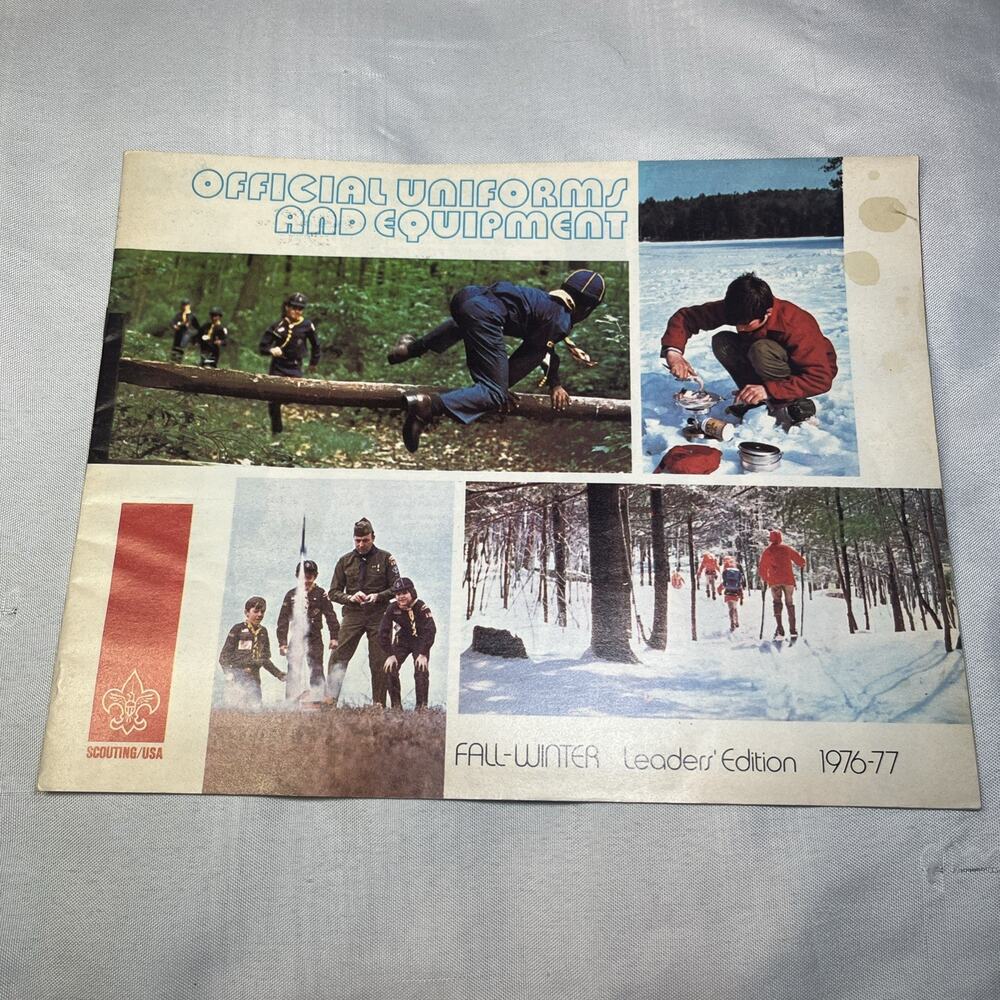 Boy Scouts Of America Official Uniforms & Equipment Catalog Fall-Winter 1976-77